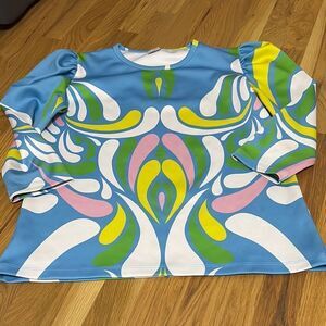 Sheridan French Active Neoprene Print Top